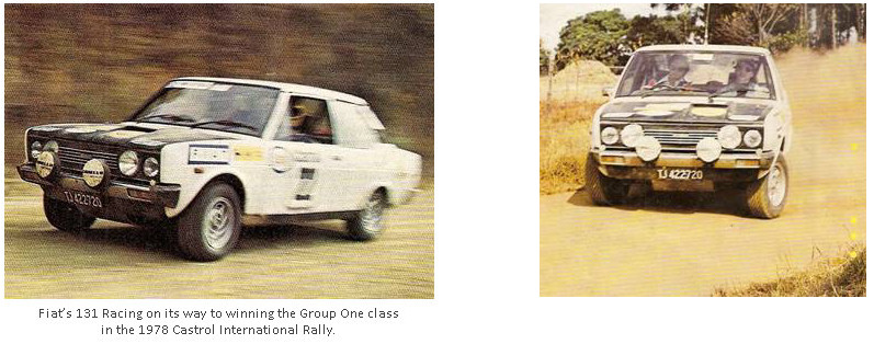 class with his Fiat 131 200 Racing in 1978 in the South African National